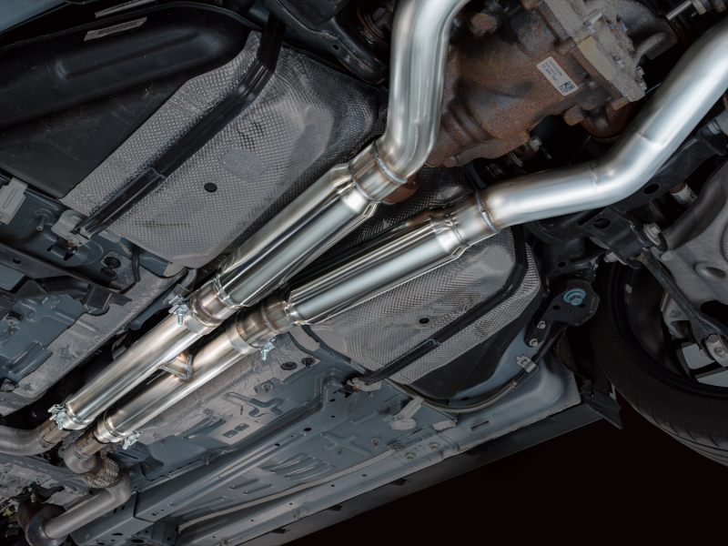 AWE Tuning SwitchPath Exhaust - Diamond Black Tips for 18-23 S550 Mustang GT - Image 2