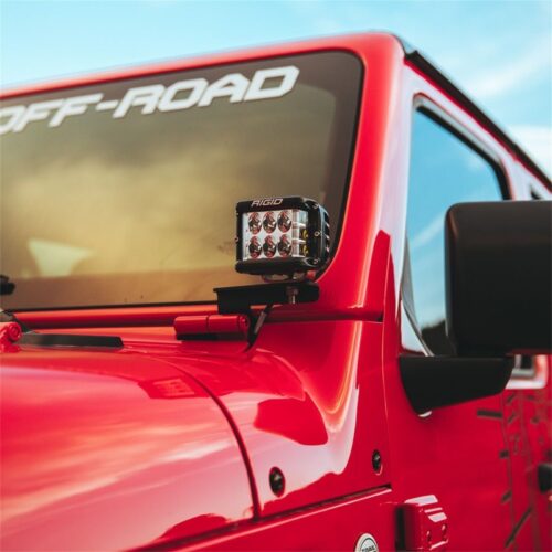 Alternative view of Rigid Industries for 2018 Jeep JL - A-Pillar Mount Kit - Mounts Set of D / D-SS / SR-M / Ignite Series