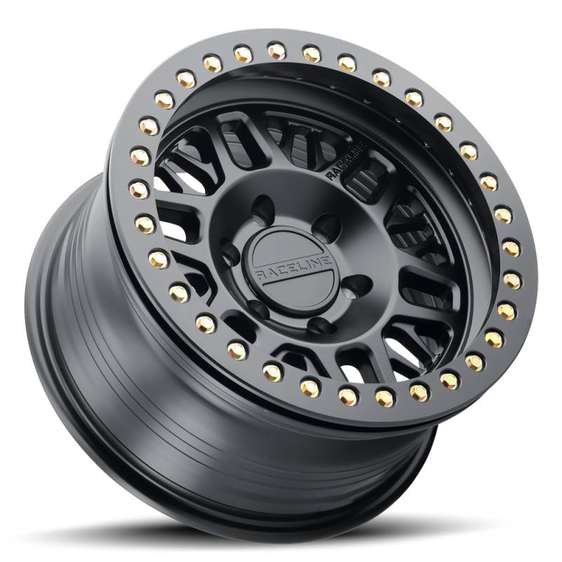 Raceline RT951B Ryno 17x9in / 5x127 BP / -12mm Offset / 83.82mm Bore - Satin Black Beadlock Wheel - Image 8