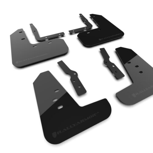 Rally Armor 24-26 Ford Mustang Black UR Mud Flap w/ Metallic Black Logo