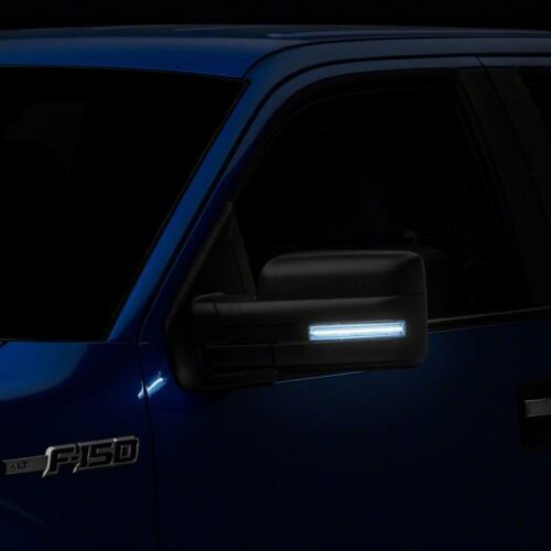 Raxiom for 2009-2014 Ford F-150 Axial Series White LED Mirror Turn Signal- Clear - Image 4