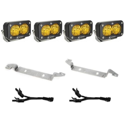 Baja Designs for 2022+ Toyota Tundra S2 Sport Fog Pocket Kit - Baja Amber