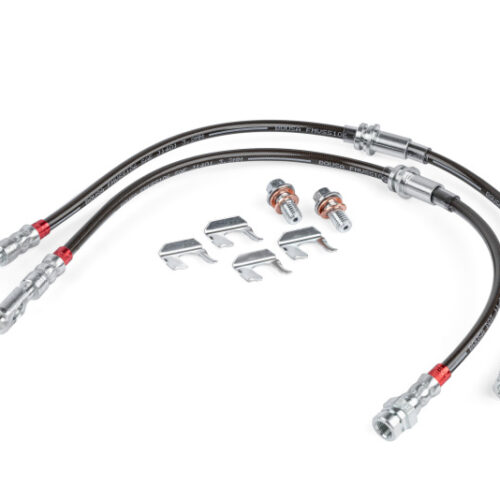APR 15-20 Audi A3/A3 Quattro/S3/15-24 VW Golf R Braided Stainless Steel Brake Line Set - Front