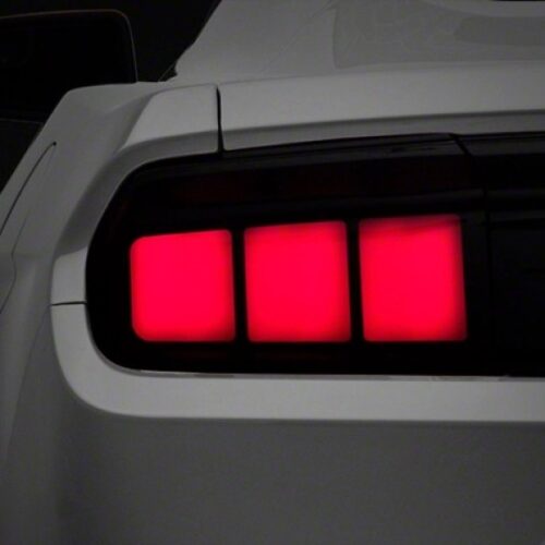 Alternative view of Raxiom for 2015-2022 Ford Mustang Profile LED Tail Lights - Gloss Black Housing (Smoked Lens)