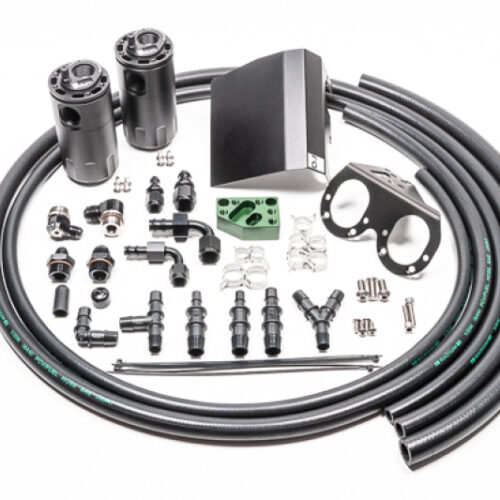 Radium Engineering 02-21 Subaru EJ-Series Fluid Lock Turbo Dual Catch Can Kit