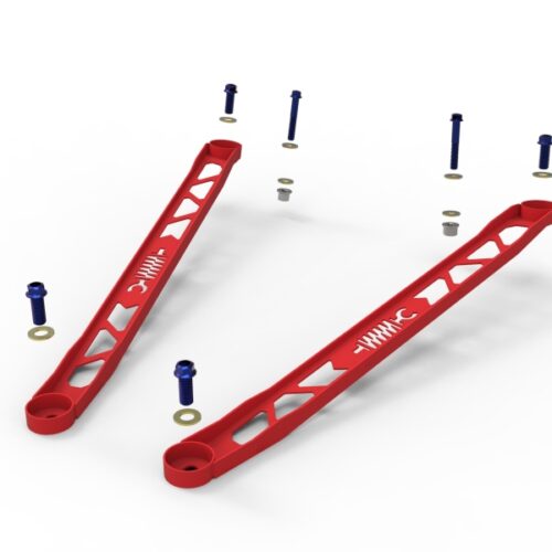 aFe Power CONTROL 304 Stainless Steel Front Suspension Strut Brace Red - Toyota GR Supra (A90) 20-21 - Image 5