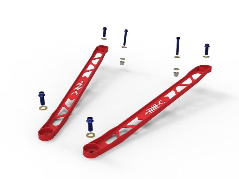 aFe Power CONTROL 304 Stainless Steel Front Suspension Strut Brace Red - Toyota GR Supra (A90) 20-21 - Image 5