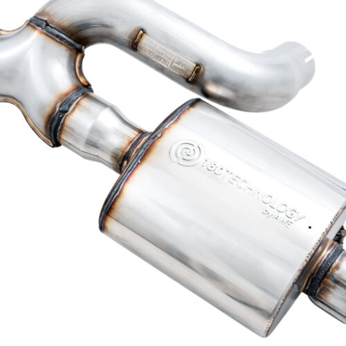 AWE Tuning 20-21 Jeep Gladiator JT 3.6L Tread Edition Cat-Back Single Side Exhaust - Diamond Blk Ti - Image 4