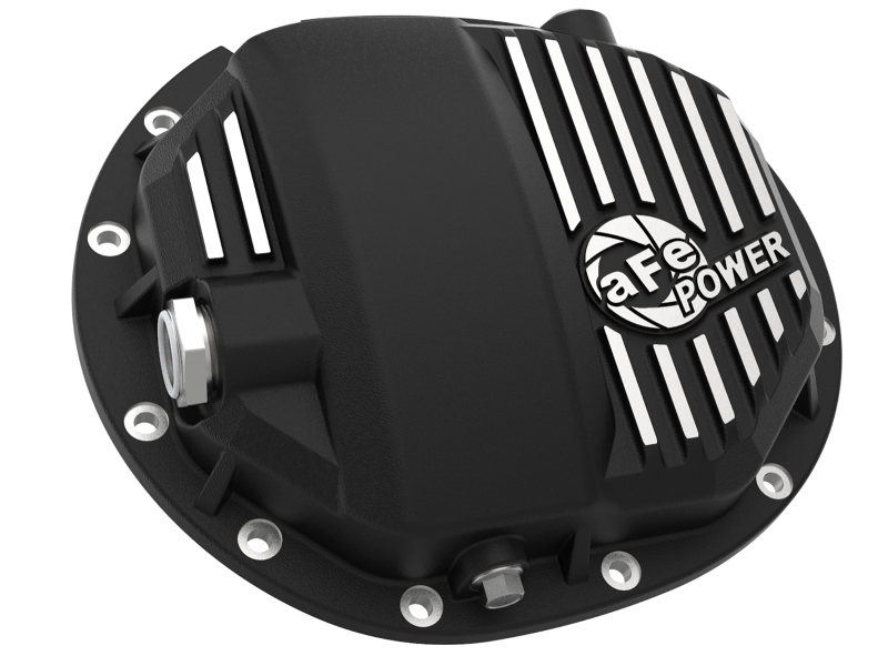 aFe Power Pro Series AAM 9.5/9.76 Rear Diff Cover Black w/Mach Fins 14-19 GM Silverado/Sierra 1500 - Image 3