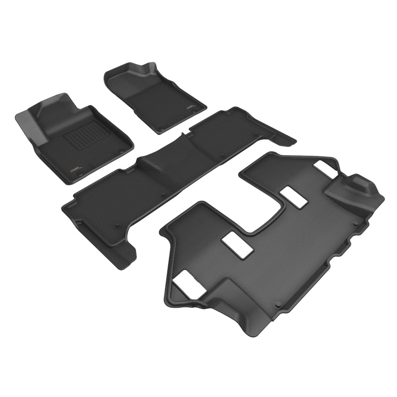 3D MAXpider L1NS14601509 19-24 Nissan Armada Kagu Floor Mat- Black R1 R2 R3 - Image 5