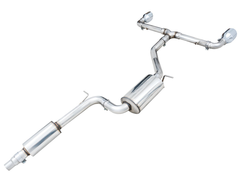AWE Tuning Touring Edition Exhaust - Chrome Silver Tips for 2022 VW GTI MK8 - Image 6