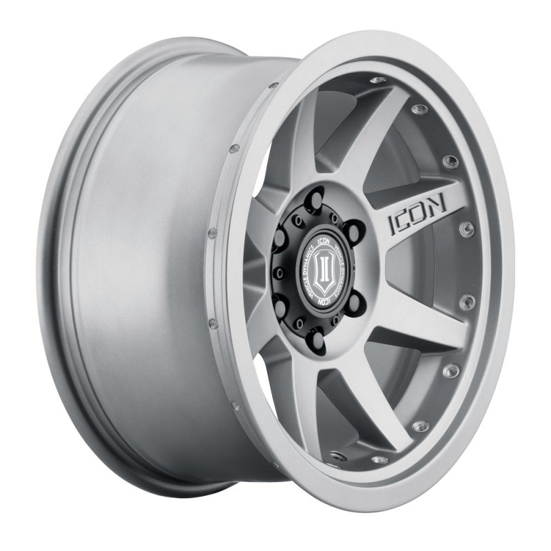 ICON Rebound Pro 17x8.5 5x5 -6mm Offset 4.5in BS 71.5mm Bore Titanium Wheel - Image 3