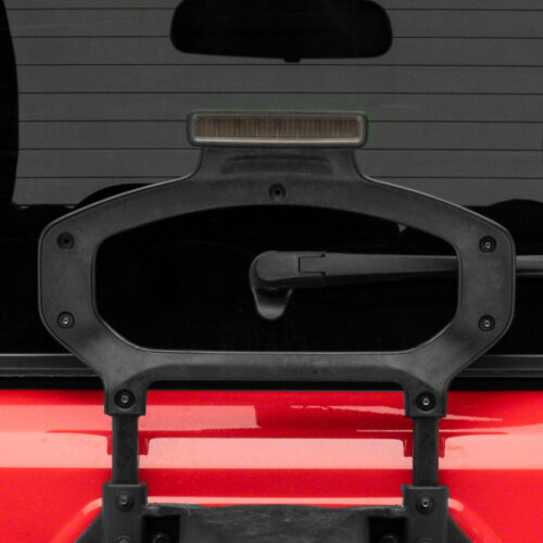 Raxiom for 2018-2023 Jeep Wrangler JL Axial Series Hyper Flash LED Third Brake Light- Smoked