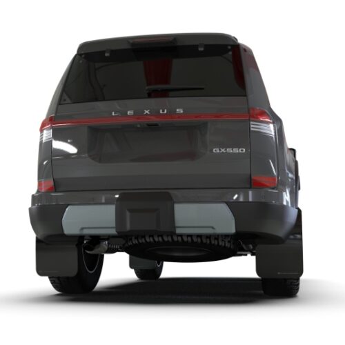 Rally Armor 24-26 Lexus GX-550 Overtrail Black UR Mud Flap Dark Grey Logo - Image 2