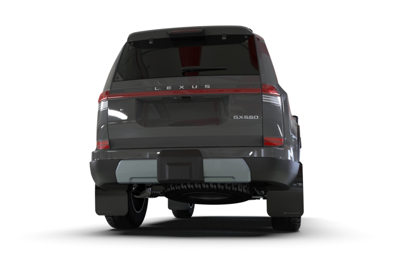 Rally Armor 24-26 Lexus GX-550 Overtrail Black UR Mud Flap Dark Grey Logo - Image 2