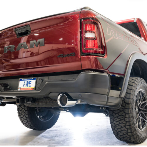 AWE Tuning Cat-Back Exhaust w/ Chrome Silver Tips for 2025+ RAM 1500 3.0TT Rebel 0FG - Image 6