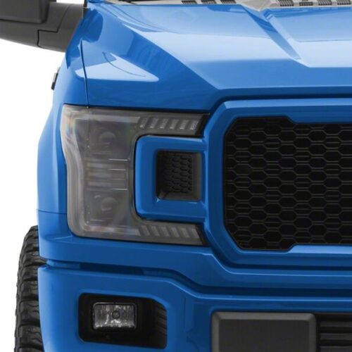 Raxiom for 2018-2020 Ford F-150 LED Halo Surround Headlights with Amber DRL- Black Housing- Clear Lens - Image 8