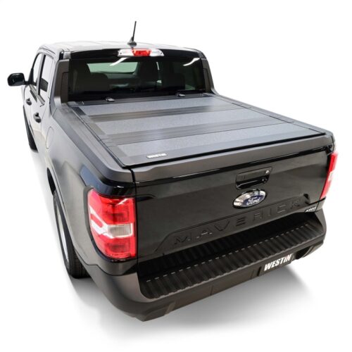 Westin 22-26 Ford Maverick 4WD 4ft. 6in. Bed Hard Tri-Fold Tonneau Cover - Black - Image 8