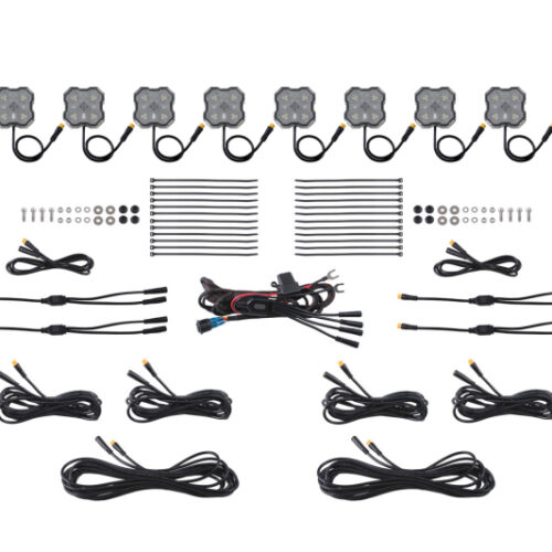 Diode Dynamics Rock Light - Red/White - M8 8-Pack