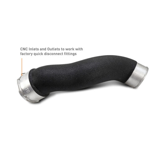 Mishimoto 2024+ Ford Mustang EcoBoost Charge Pipes - Wrinkle Black - Image 3
