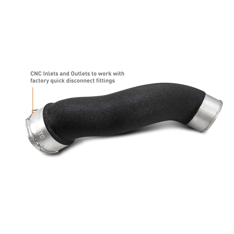 Mishimoto 2024+ Ford Mustang EcoBoost Charge Pipes - Wrinkle Black - Image 3