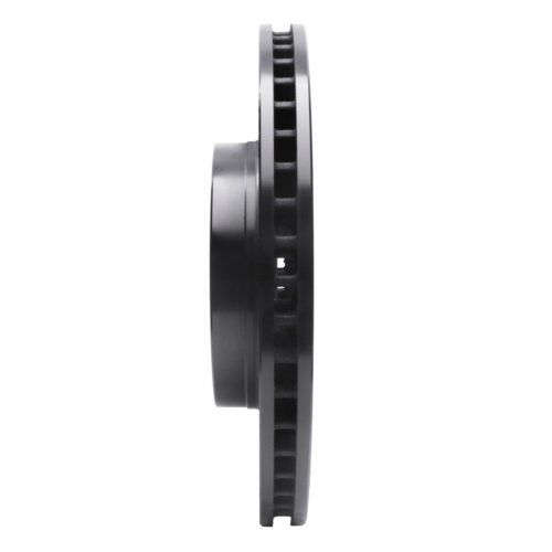 R1 Concepts for 18-23 Genesis G70 Front Right Drilled & Slotted Black Brake Rotor - Image 3