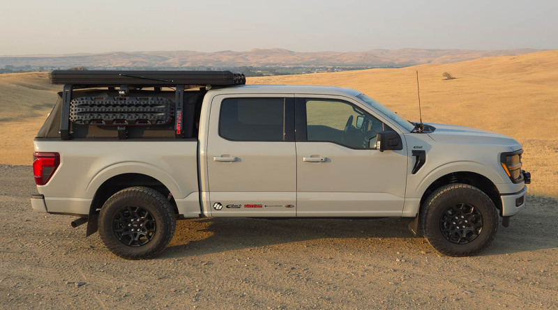 Rally Armor 21-26 Ford F-150 (Excl. Raptor) Black UR Mud Flap w/White Logo - Image 6