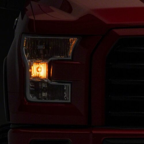 Raxiom for 2015-2017 Ford F-150 Axial OEM Style Rep Headlights- Chrome Housing (Clear Lens) - Image 6