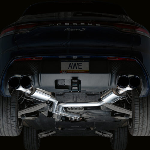 AWE Tuning Touring Edition Cat-Back Exhaust w/ Diamond Black Tips for 19-21 Porsche Macan 3.0T/2.9TT - Image 9