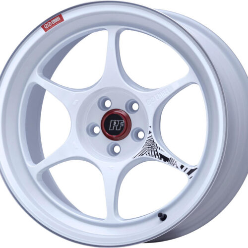 Enkei 545-895-6527WM PF06 18x9.5 5x114.3 27mm Offset 75mm Bore White Machined Wheel