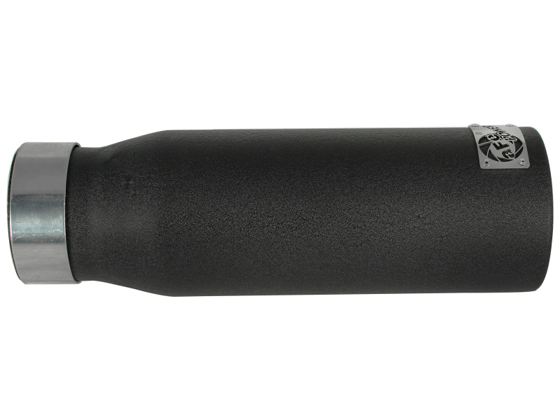 aFe Power MACHForce XP Exhausts Tips SS-304 EXH Tip 3in x 4Out x 12L Bolt-On (blk) - Image 4