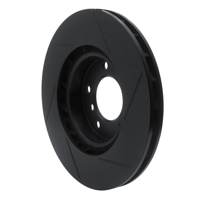 R1 Concepts for 95-99 BMW M3 E36 Right Front Slotted Black Brake Rotor - Image 5