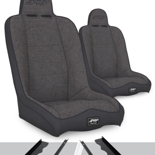 PRP 95-01 Jeep Cherokee XJ Daily Driver High Back Suspension Seats Kit (Pair) - Gray