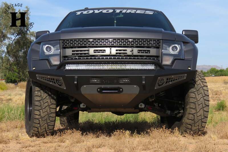 Addictive Desert Designs for 10-14 Ford F-150 Raptor HoneyBadger Front Bumper w/ Winch Mount - Image 3