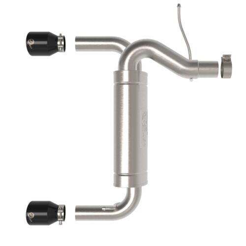 aFe Power Vulcan 3in 304 SS Axle-Back Exhaust 2021 Ford Bronco L4-2.3L (t)/V6-2.7L (tt) w/ Black Tips - Image 3