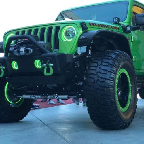 Oracle Jeep Wrangler JL/Gladiator JT LED Surface Mount Fog Light Halo Kit - Amber - Image 5