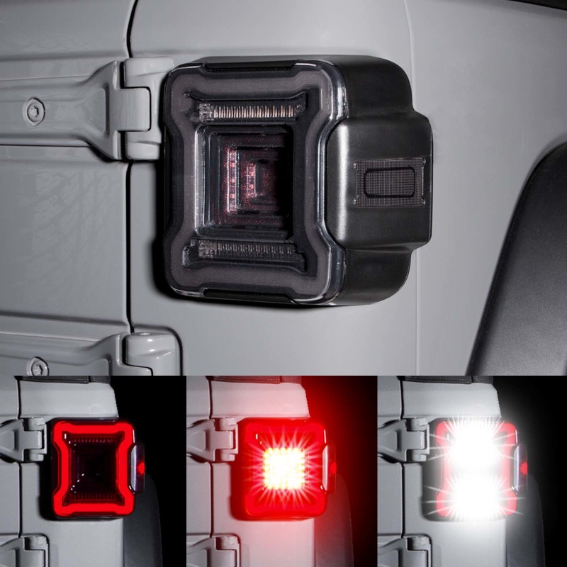XK Glow Jeep JL LED Taillight w/ Smoked Lens - Image 2