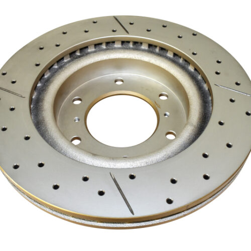 DBA 14-18 Volkswagen GTI (w/Perf Pkg 310mm Rotor Excl EPB) Rear Drill & Slot Street Series Rotor - Image 3
