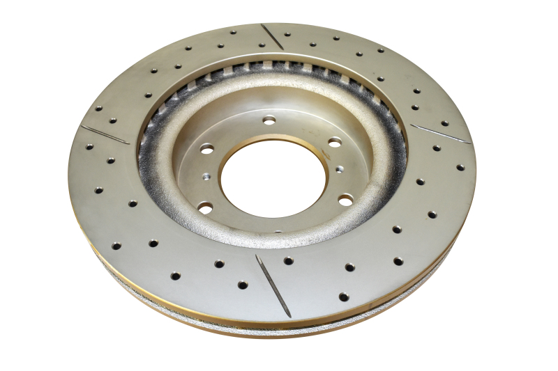 DBA 14-18 Volkswagen GTI (w/Perf Pkg 310mm Rotor Excl EPB) Rear Drill & Slot Street Series Rotor - Image 3