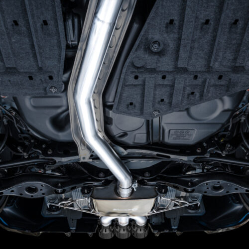 AWE Tuning Touring Edition Exhaust w/ Triple Diamond Black Tips for 2023 Honda Civic Type R FL5 - Image 4