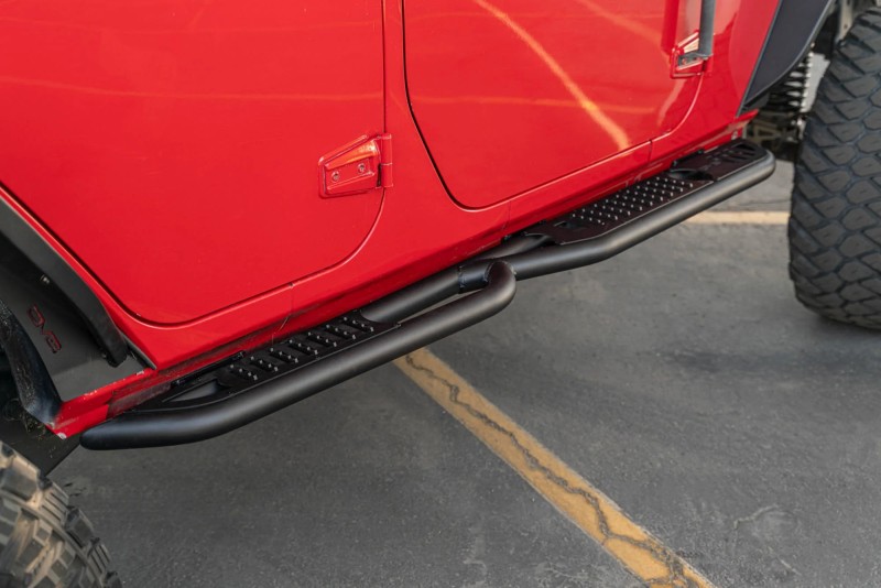 DV8 Offroad 07-18 Jeep Wrangler JK (4 Door Only) OE Plus Side Steps - Image 5