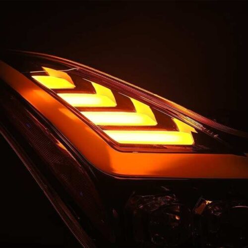AlphaRex 08-13 Infiniti G37 NOVA LED Proj Headlights Alpha Black w/Activ Light/Seq Signal/Switch DRL - Image 4
