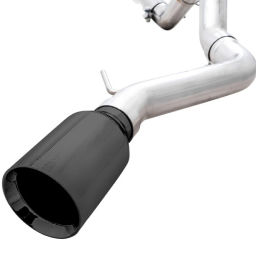 AWE Tuning Exhaust w/Diamond Black Tip & Bash Guard for 2021+ Ford Bronco 0FG Single Rear Exit - Image 5