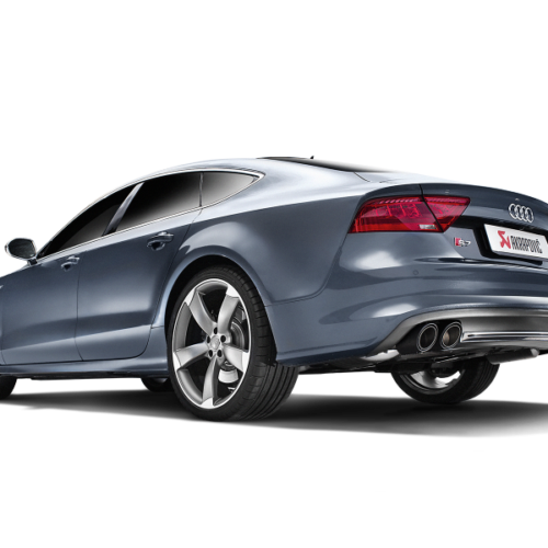 Akrapovic Evolution Line Cat Back (Titanium) w/ Carbon Tips for 13-17 Audi S6 Avant/Limousine (C7) - Image 6