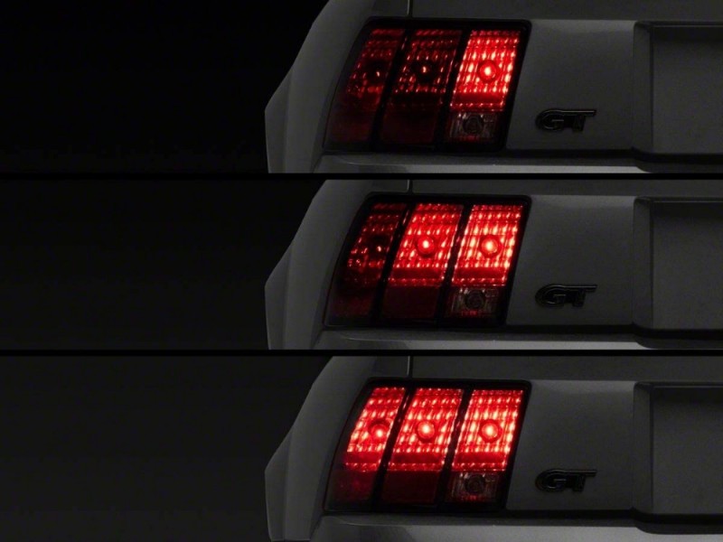 Raxiom for 1996-2004 Ford Mustang Excluding 99-01 Cobra Sequential Tail Light Kit (Plug-and-Play Harness)