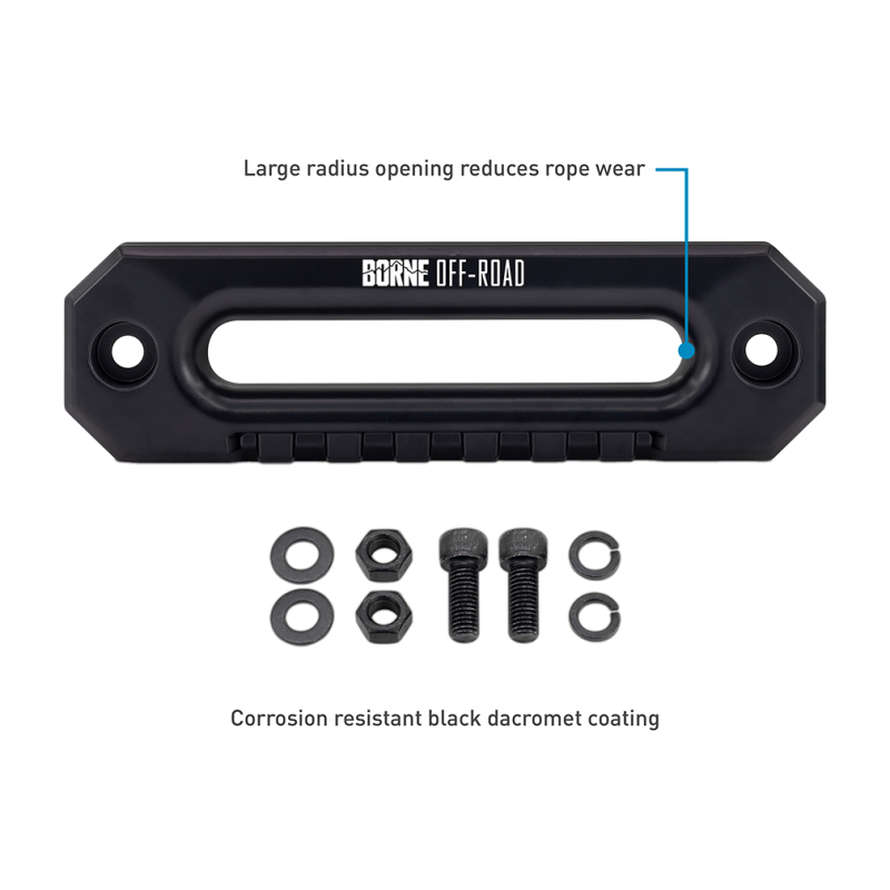 Borne Off-Road 12K Winch - Black Synthetic Rope - Image 8