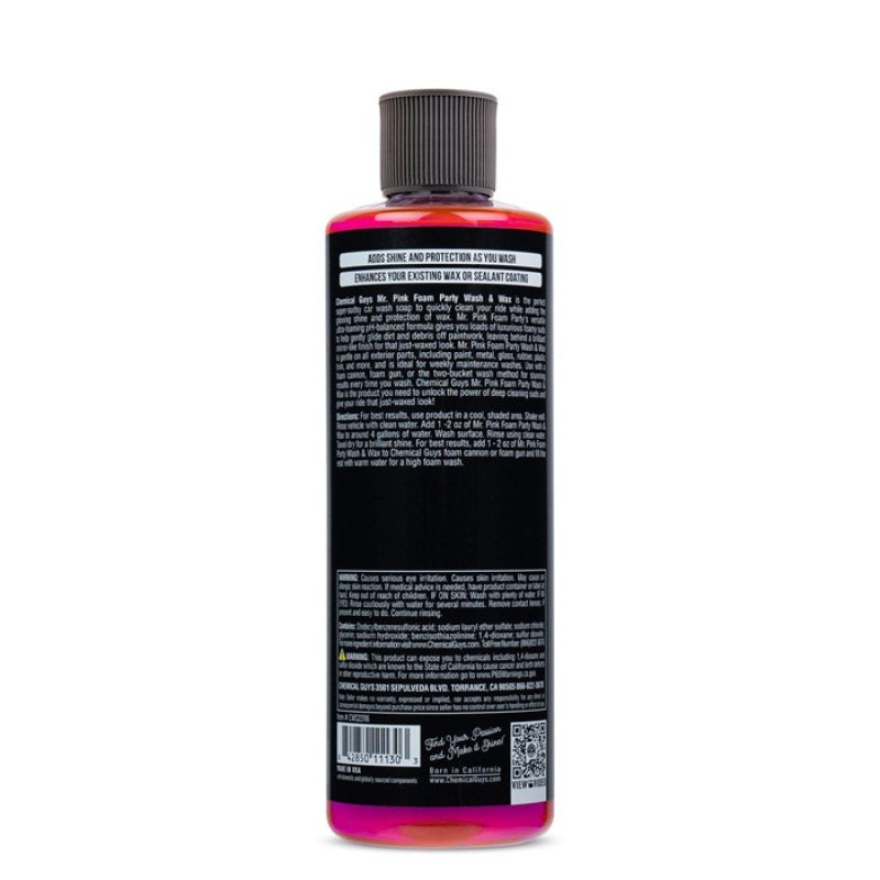 Chemical Guys Mr. Pink Foam Party Vehicle Wash Soap- 16oz - Image 2