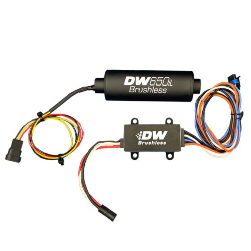 Alternative view of DeatschWerks DW650iL Series 650LPH In-Line External Fuel Pump w/ Single/Dual-Speed Controller