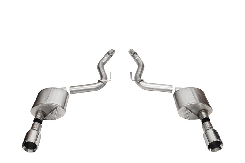 Corsa 2024+ Ford Mustang GT Sport Axle-Back Dual Rear Exit with 4.5in Straight Cut Polished Tips - Image 3