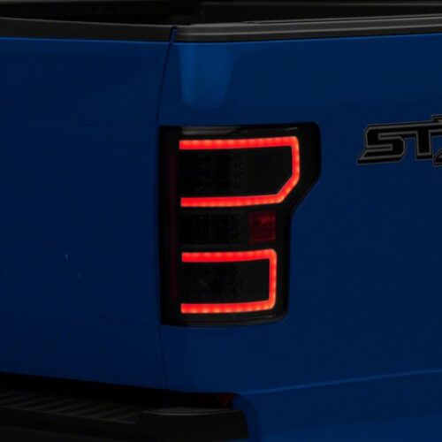 Alternative view of Raxiom for 2018-2020 Ford F-150 LED Tail Lights- Black Housing (Clear Lens)